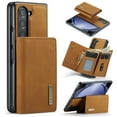 thumbnail image 1 of Allytech 2 in 1 Detachable Wallet Case for Samsung Galaxy Z Fold5 with Cash Pocket & Cash Slots, [Full Body Protection] [Magnetic Clasp] Luxury PU Leather Shockproof Slim Kickstand Case - Brown, 1 of 12