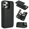 thumbnail image 1 of Allytech 2 in 1 Detachable Wallet Case for iPhone 13 Pro with Card Holder, [Large Capacity] PU Leather Magnetic Snap Kickstand Case Support Wireless Charging, Shockproof Anti-Drop Case, Black, 1 of 9