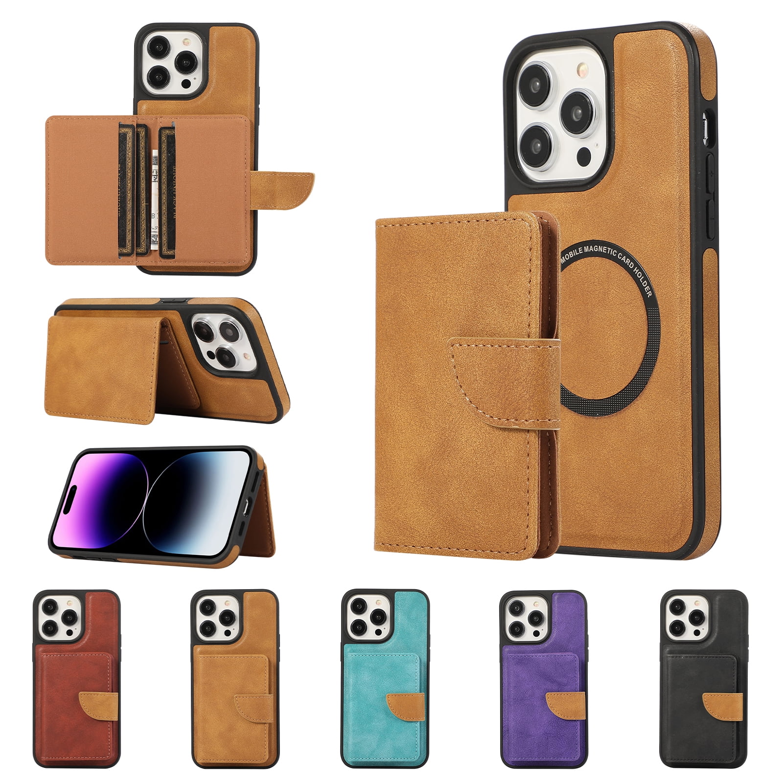 Allytech 2 in 1 Wallet Case for iPhone 15 Pro Max, Compatible with ...