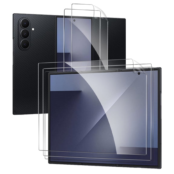 Allytech [2 Set] Screen Protector for Samsung Galaxy Z TriFold, Front and Back Screen Protector Anti-Scratch Bubble Free Anti-Fringprint Case Friendly HD Clear Flexible Soft Screen Protector