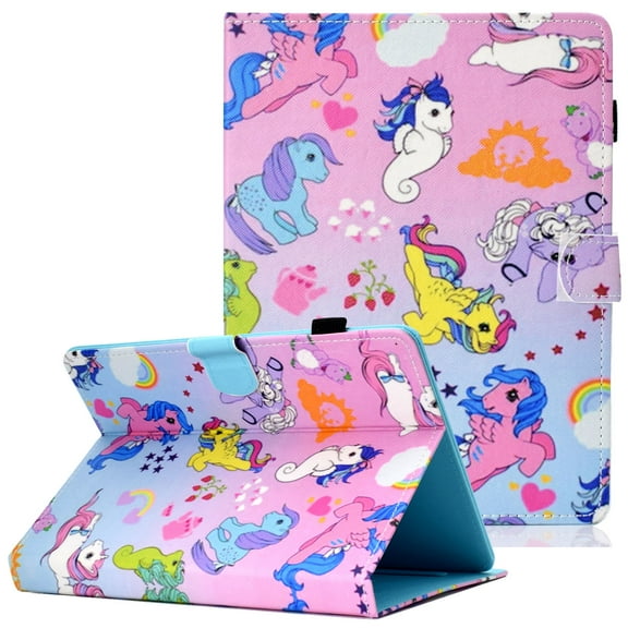Allytech 7 Inch Universal Tablet Stand Case for Kindle Fire HD 7 / Oasis, Google Nexus 7, Galaxy Tab 3 / E Lite 7.0, ASUS, Mediapad, LG Pad, RCA Voyager III/ II 7", Lenovo Tab E7, Unicorns