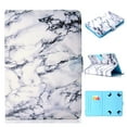 thumbnail image 1 of Allytech 7 Inch Universal Tablet Wallet Case for Samsung Galaxy Tab E Lite 7.0/ Amazon kindle fire 7.0 2015 2017/ Kindle Oasis E-reader/ Google and More 6.5"-7.5" inch Tablet, White Marble, 1 of 6