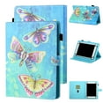 thumbnail image 1 of Allytech 8-8.5 Inch Display Universal Case - Slim Leather Wallet Flip Stand Cover for Samsung Tab 8.0 8.4 Inch T395/T307, Lenovo/Dragon Touch/ASUS/Android Tablet 8 Inch, Butterfly, 1 of 8