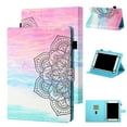 thumbnail image 1 of Allytech 8-8.5 Inch Display Universal Case - Slim Leather Wallet Flip Stand Cover for Samsung Tab 8.0 8.4 Inch T395/T307, Lenovo/Dragon Touch/ASUS/Android Tablet 8 Inch, Mandala, 1 of 8