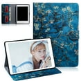 thumbnail image 1 of Allytech All-New Kindle 2019 Case 6" E-reader 10th Gen (Not for Kindle Paperwhite), Slim Fit PU Leather Shockproof Folio Lightweight TPU Back Cover for Amazon Kindle 10th Generation, Blossom, 1 of 6