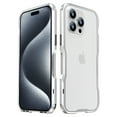 thumbnail image 1 of Allytech Aluminum Bumper Case for iPhone 15 Pro, No Back Design, Not Affect Signal, Fast Heat Dissipation, Metal Frame Bumper Slim Hard Full Drop Protection Accessories - Silver, 1 of 8