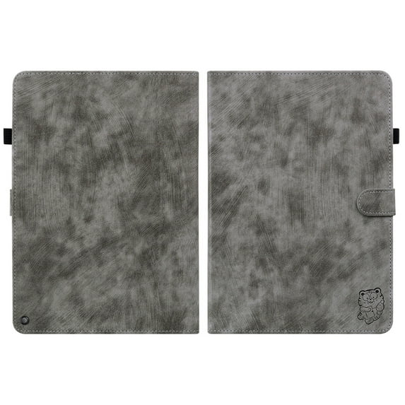 Allytech for Amazon Fire HD 10 & Fire HD 10 Plus (11th Generation, 2021 Release),Synthetic Leather Cover Multi-Angles Slim Folio Stand Protective Cards Slots Wallet Case, Gray