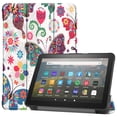 thumbnail image 1 of Allytech Amazon New Kindle Fire HD 8 Case (8-inch Display, 10th Generation, 2020 Released), Slim Trifold Stand Protective Auto Sleep Wake Case Cover for Amazon Kindle Fire HD 8 2020, Butterfly, 1 of 8