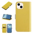 thumbnail image 1 of Allytech for Apple iPhone 14 (6.1 inch) Wallet Case,Shockproof Candy Color Lychee Texture PU Leather Magnetic Flip Holder ID Credit Card Slots Purse Phone Cover,Yellow, 1 of 10