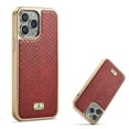 thumbnail image 1 of Allytech for Apple iPhone 14 Pro Max 6.7 inch Case 2022, [Electroplating Metal Frame] and Luxury Snake Pattern PU Leather Hybrid Heavy Duty Protection Shockproof Thin Slim Lightweight Cover, Red, 1 of 10