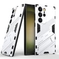 thumbnail image 1 of Allytech Armor Case for Samsung Galaxy S23 Ultra, Built-in Invisible Kickstand, Camera Screen Protection, Slim Lightweight Four Corners Drop Protection Shockproof Rugged PC Back Case - Silver, 1 of 8