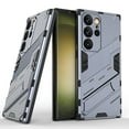 thumbnail image 1 of Allytech Armor Case for Samsung Galaxy S23 Ultra, Built-in Invisible Kickstand, Camera Screen Protection, Slim Lightweight Four Corners Drop Protection Shockproof Rugged PC Back Case - Gray, 1 of 8