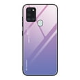 thumbnail image 1 of Allytech Back Cover Compatible with Samsung Galaxy A21s, Slim Silicone Frame Tempered Glass Back Cover Shockproof Protective Bumper Case for Samsung Galaxy A21s,Purple, 1 of 3