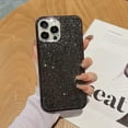thumbnail image 1 of Allytech Bling Glitter Case Cover for Apple iPhone 16 Pro Max 6.9", Sparkle Bling Diamond Embossed Shockproof Protective Bumper iPhone 16 Pro Max Case for Girls Women, Black, 1 of 6