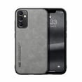 thumbnail image 1 of Allytech Business Case for Samsung Galaxy A55, [Slim & Lightweight] Silky Feel PU Leather Shockproof Anti-Fingerprint Case Support Magnetic Car Mount for Samsung Galaxy A55 - Lightgray, 1 of 6
