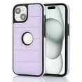 thumbnail image 1 of Allytech Business Case for iPhone 14 Plus, Premium Vegan PU Leather Luxury Elegant Slim Fit Shell, Logo Hollow View Shockproof Non-Slip Protective Cover for iPhone 14 Plus - Lightpurple, 1 of 6