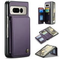 thumbnail image 1 of Allytech Business Wallet Case for Google Pixel Fold with Credit Card Holder, [RFID Blocking] [Camera Screen Protection] PU Leather Magnetic Clasp Kickstand Shockproof Protective Case - Purple, 1 of 6