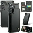 thumbnail image 1 of Allytech Business Wallet Case for Samsung Galaxy S24 Plus with Credit Card Holder, [RFID Blocking] [Camera Screen Protection] PU Leather Magnetic Clasp Kickstand Shockproof Protective Case - Black, 1 of 9