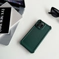 thumbnail image 1 of Allytech Carbon Fiber Case for iPhone 15 - Full Camera Protection - Four-Corners Drop Protection - Thin & Light Soft TPU Shockproof Anti-Scratch Case for iPhone 15, Darkgreen, 1 of 10