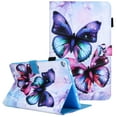 thumbnail image 1 of Allytech Case for All-New Fire HD 10 (9th/5th/7th Generation, 2019/2015/2017 Release) - Slim Folio Stand PU Leather Cover with Auto Wake/Sleep for Kindle Fire HD 10.1 Inch Tablet, Butterfly, 1 of 7