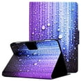 thumbnail image 1 of Allytech Case for All-New Kindle Fire HD 8 inch 10th Generation 2020 Release, PU Leather Stand Flip Cover with Card Slots Auto Sleep Wake for Fire HD 8 Plus 2020/Fire HD 8 2020, Water Droplets, 1 of 6