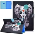 thumbnail image 1 of Allytech Case for Apple iPad 6th Generation 2018 /iPad 5th Generation 2017 /iPad Air 2 2014 /iPad Air 2013 Tablet 9.7 Inch, Slim Leather Smart Stand Wallet Cute Cover with Auto Sleep Wake, Elephant, 1 of 4