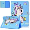 thumbnail image 1 of Allytech Case for Apple iPad 6th Generation 2018 /iPad 5th Generation 2017 /iPad Air 2 2014 /iPad Air 2013 Tablet 9.7 Inch, Slim Leather Smart Stand Wallet Cute Cover with Auto Sleep Wake, Unicorn, 1 of 4