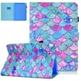 thumbnail image 1 of Allytech Case for Apple iPad 6th Generation 2018 /iPad 5th Generation 2017 /iPad Air 2 2014 /iPad Air 2013 Tablet 9.7 Inch, Slim Leather Smart Stand Wallet Cute Cover with Auto Sleep Wake, Scales, 1 of 4