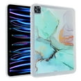 thumbnail image 1 of Allytech Case for Apple iPad Pro 12.9 inch 2022/2021/2020/2018 (6th/5th/4th/3rd Gen), [Air-Guard Corners] [Precise Cutouts] Shockproof Soft TPU Ultra Slim Case with Stylish Marble Pattern - Skyblue, 1 of 8