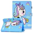 thumbnail image 1 of Allytech Case for Apple iPad mini 5/ mini 4/ mini 3/ mini 2/ mini, PU Leather Folio Flip Stand Smart Cover Auto Sleep Wake Protection TPU Back Cover Case for Apple iPad Mini, Unicorn, 1 of 4