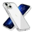 thumbnail image 1 of Allytech Case for Apple iPhone 14 6.1 inch (2022),Hard PC Back+Flexible TPU Frame Dual Layer Shockproof Clear Crystal Transparent Glitter Anti-Yellowing Ultra Thin Phone Case,Glitter, 1 of 8