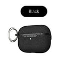 thumbnail image 1 of Allytech Case Compatible with AirPods 3rd Generation (2021 Released), Lychee Texture PU Leather Anti-Scratch Skin with Key-Chain Accessories for Women Men Case for Air-Pods 3 2021, Black, 1 of 5