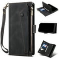 thumbnail image 1 of Allytech Case Compatible with Google Pixel 6 Pro 5G 2021 Cover (6.7 inch), [10 Card/Cash Slots][1 Zipper Wallet Design][Cross Body Strap][Wristle Lanyard] Magnetic Snap Protective Case, Black, 1 of 8