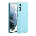 thumbnail image 1 of Allytech Case Compatible with Samsung Galaxy S24 Plus, [Card Holder] [Soft TPU] [Ultra Slim & Lightweight] Shockproof Anti-Fingerprint Case for Samsung Galaxy S24 Plus - Lightblue, 1 of 6