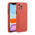 thumbnail image 1 of Allytech Case Compatible with iPhone 13 Pro, [Card Holder] [Soft TPU] [Ultra Slim & Lightweight] Shockproof Anti-Fingerprint Case for iPhone 13 Pro - Rose, 1 of 6