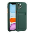 thumbnail image 1 of Allytech Case Compatible with iPhone 13 Pro Max, [Card Holder] [Soft TPU] [Ultra Slim & Lightweight] Shockproof Anti-Fingerprint Case for iPhone 13 Pro Max - Darkgreen, 1 of 6