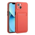 thumbnail image 1 of Allytech Case Compatible with iPhone 15 Plus, [Card Holder] [Soft TPU] [Ultra Slim & Lightweight] Shockproof Anti-Fingerprint Case for iPhone 15 Plus - Rose, 1 of 7