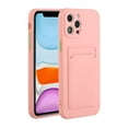 thumbnail image 1 of Allytech Case Compatible with iPhone 15 Pro, [Card Holder] [Soft TPU] [Ultra Slim & Lightweight] Shockproof Anti-Fingerprint Case for iPhone 15 Pro - Pink, 1 of 6