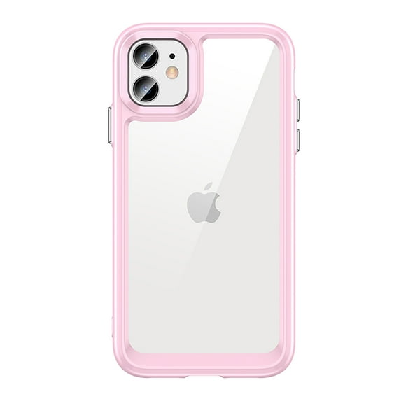 Allytech Case Compatible with iPhone 11 Clear Thin Slim Crystal Transparent Cover Shockproof Bumper Case for iPhone 11,Pink