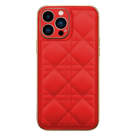 Allytech Case Compatible with iPhone 13 Pro Max,PU Leather+Hard PC With Len Protection Shockproof Ultra-Slim for iPhone13 Pro Max 6.7inch,Red