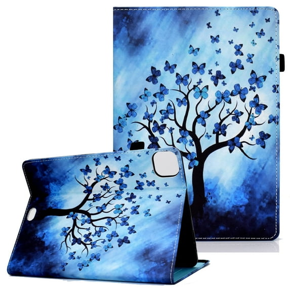 Allytech Case Fit New iPad Pro 11 inch Case 2021(3rd Gen)/Pro 11 2nd Gen 2020, Shockproof PU Leather Book Stand Style Cover Design Auto Sleep Wake Magntic Sleeve with Pencil Holder, Butterfly Tree