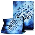 thumbnail image 1 of Allytech Case Fit for iPad Mini 5 2019(5th Gen 7.9 inch), iPad Mini 4/Mini 3/Mini 2/Mini 1st Gen Cover, Multi-Angle Viewing Stand [Auto Sleep/Wake] Shockporoof Folio Cover for iPad Mini,Butterfly Tree, 1 of 8
