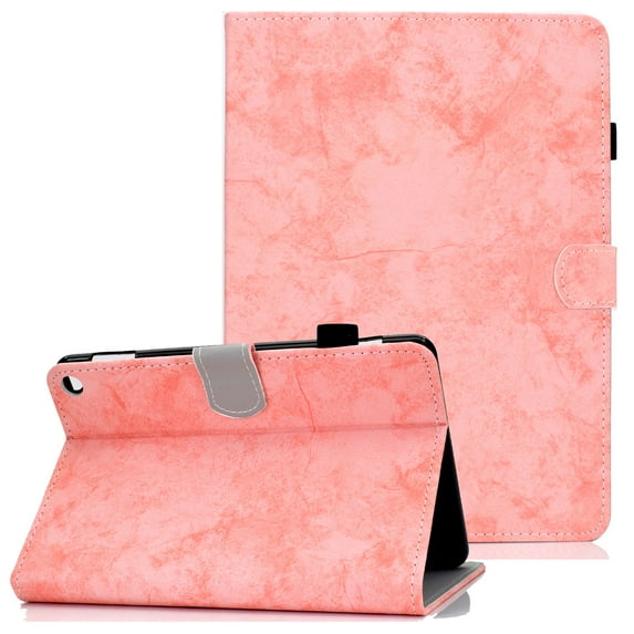 Allytech Case Fits for All-New Fire HD 10 Plus 2021(11th Gen), Fire HD 10.1" 2021 Case, Premium PU Leather Folding Stand Wallet Case with Auto Sleep Wake for Fire HD 10.1" 2021, Pink