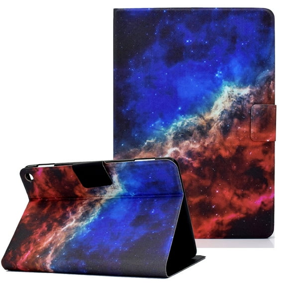 Allytech Case Fits for All-New Fire HD 10 Plus 2021(11th Gen), Fire HD 10.1" 2021 Case, Premium PU Leather Folding Stand Wallet Case with Auto Sleep Wake for Fire HD 10.1" 2021, Starry Sky