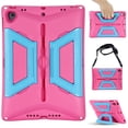thumbnail image 1 of Allytech Case Fits for iPad 9th Gen 2021/8th Gen 2020/7th Gen 2019, iPad 10.2" 2021 Case with Pencil Holder, Slim EVA Kids Friendly Shock Proof Kickstand Shoulder Strap Cover for iPad 10.2, Rose, 1 of 7