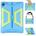 thumbnail image 1 of Allytech Case Fits for iPad 9th Gen 2021/8th Gen 2020/7th Gen 2019, iPad 10.2" 2021 Case with Pencil Holder, Slim EVA Kids Friendly Shock Proof Kickstand Shoulder Strap Cover for iPad 10.2, Blue, 1 of 7