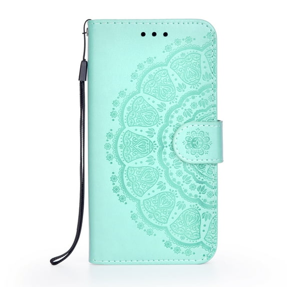 Allytech Case for Galaxy A20s(2019), Galaxy A20s 6.4 inch Cover, Folio PU Leather Stand Wallet Card Holder Hand Strap Magnetic Snap Case Cover for Samsung Galaxy A20s 2019, Green