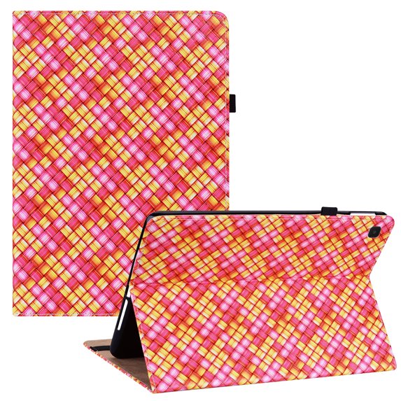 Allytech Case for Galaxy SM-T220/SM-T225/T227 Cover with Pencil Holder, Galaxy Tab A7 Lite 8.7" inch 2021 Cover, PU Leather Shockproof Card Slots Wallet Case for Samsung Tab A7 Lite 8.7" 2021, Rose