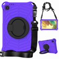 thumbnail image 1 of Allytech Case for Galaxy Tab A7 Lite 8.7" -Kids-Friendly Rubber Cover with Stable Kickstand, Rotating Handle Grip, Shoulder Strap for Samsung Galaxy A7 Lite 2021 SM-T220/T225/T227-Purple, 1 of 8