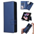 thumbnail image 1 of Allytech Case for Galaxy Z Fold 3 5G, PU Leather Wallet Card Slot Magnetic Detachable All-Inclusive Shockproof Kickstand Flip Case with S Pen Stylus Holder for Samsung Galaxy Z Fold 3 2021, Blue, 1 of 6
